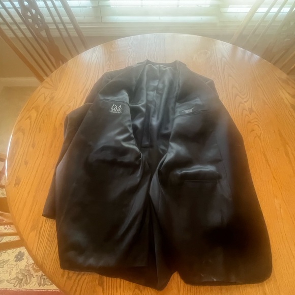JOS A BANK Men’s Worsted Wool Formal Tuxedo Dinner Jacket Blazer Black Size 43R - Picture 3 of 9